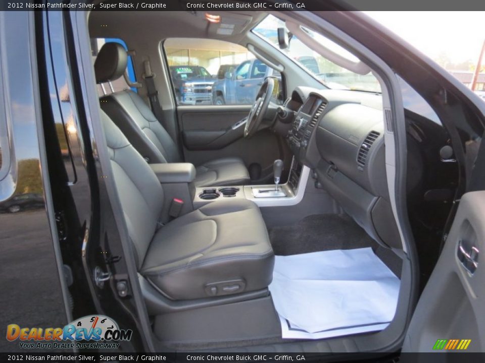 2012 Nissan Pathfinder Silver Super Black / Graphite Photo #18