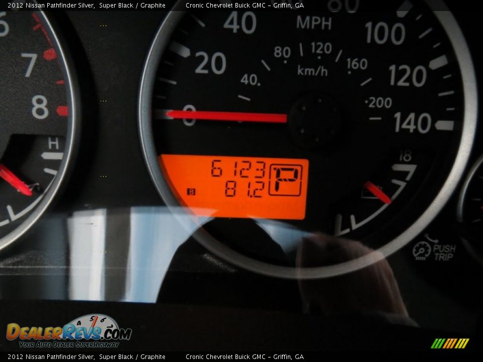 2012 Nissan Pathfinder Silver Super Black / Graphite Photo #24