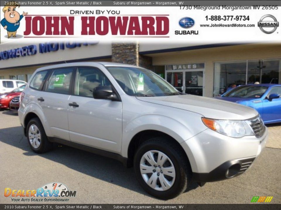 2010 Subaru Forester 2.5 X Spark Silver Metallic / Black Photo #1