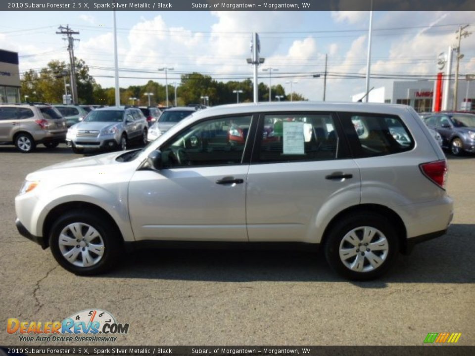 2010 Subaru Forester 2.5 X Spark Silver Metallic / Black Photo #8