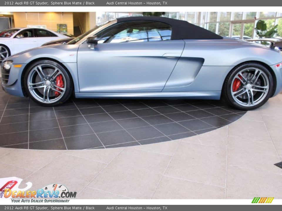 2012 Audi R8 GT Spyder Sphere Blue Matte / Black Photo #7