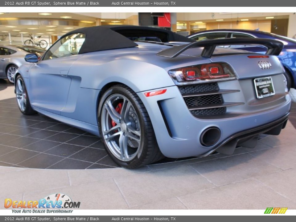 2012 Audi R8 GT Spyder Sphere Blue Matte / Black Photo #9