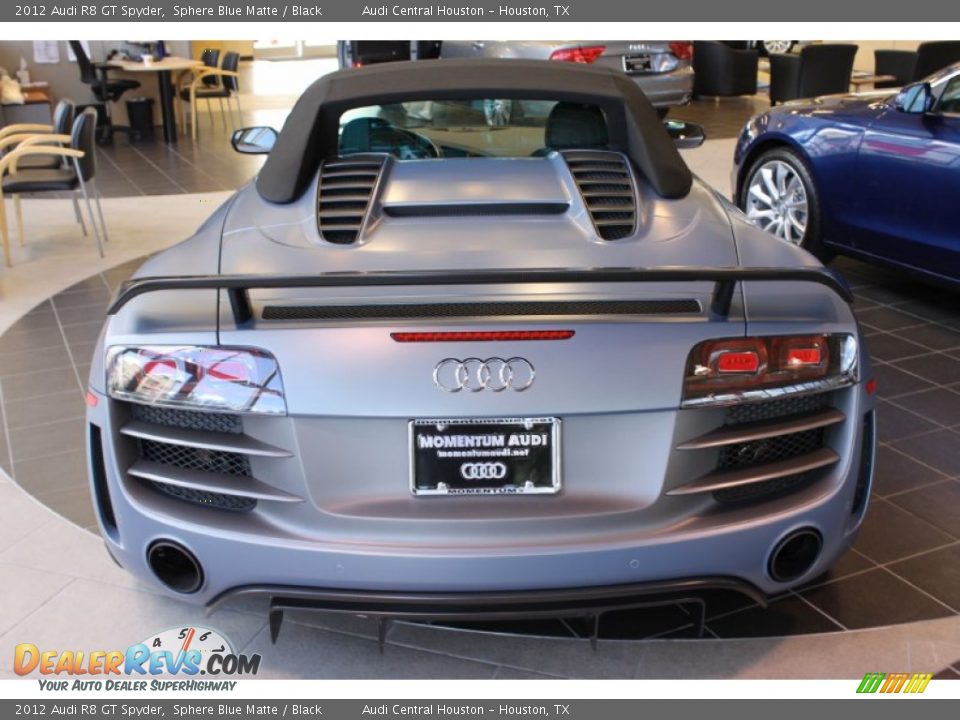 2012 Audi R8 GT Spyder Sphere Blue Matte / Black Photo #10