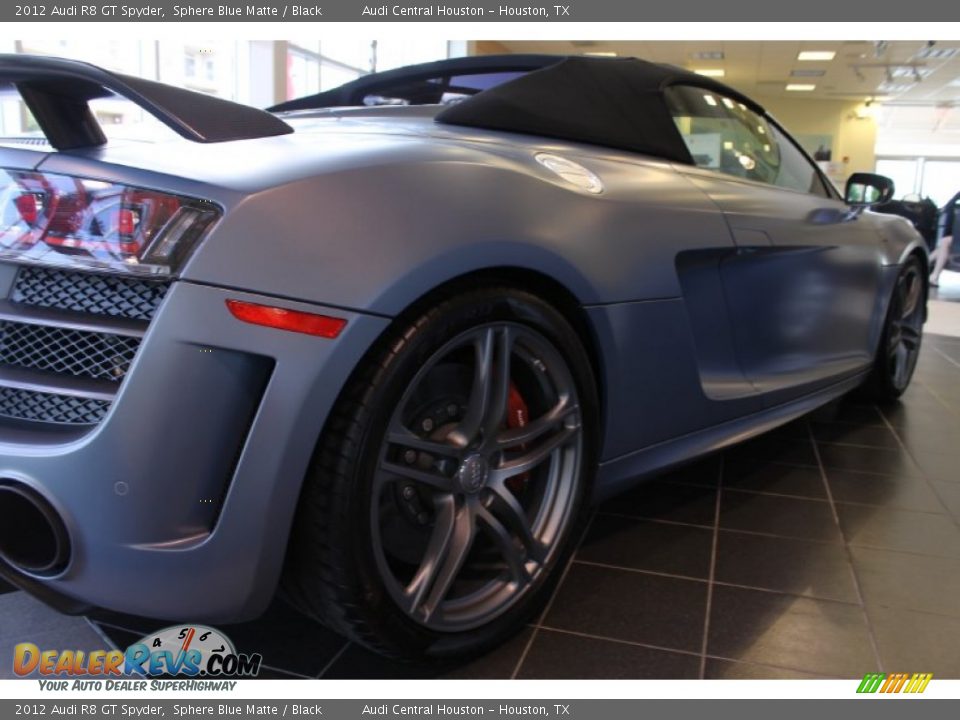 2012 Audi R8 GT Spyder Sphere Blue Matte / Black Photo #11