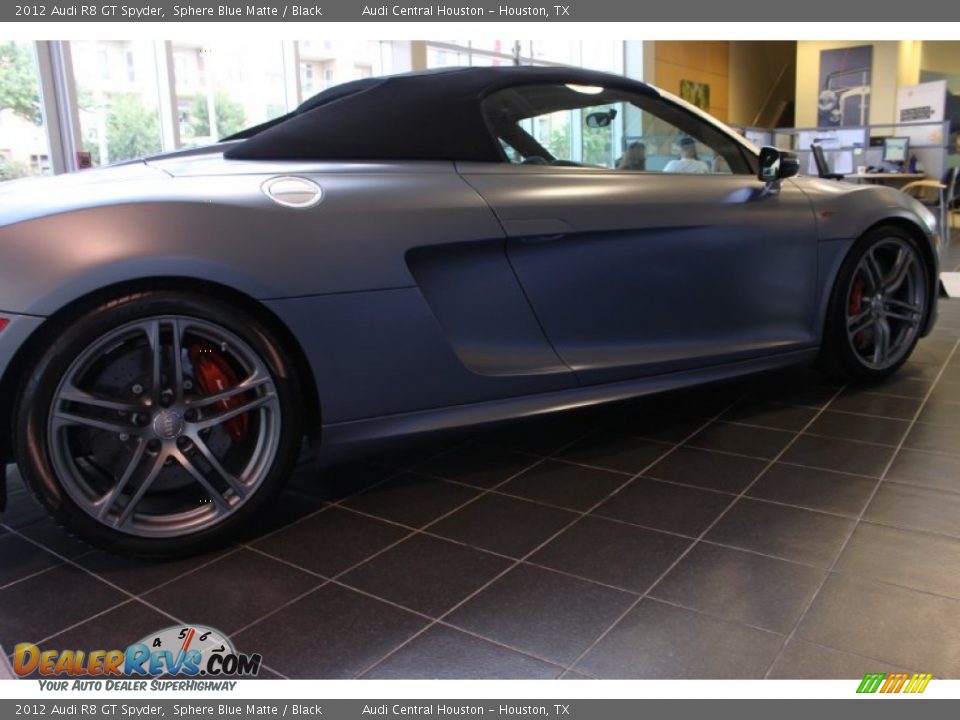 2012 Audi R8 GT Spyder Sphere Blue Matte / Black Photo #13