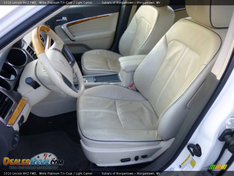 2010 Lincoln MKZ FWD White Platinum Tri-Coat / Light Camel Photo #7