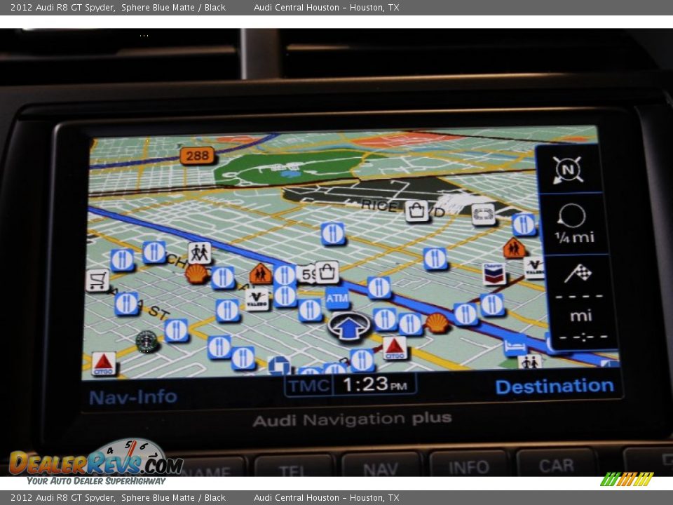 Navigation of 2012 Audi R8 GT Spyder Photo #27