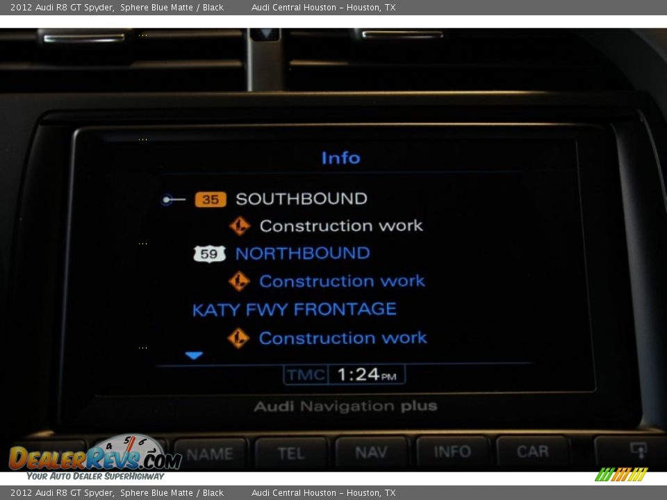 2012 Audi R8 GT Spyder Sphere Blue Matte / Black Photo #28