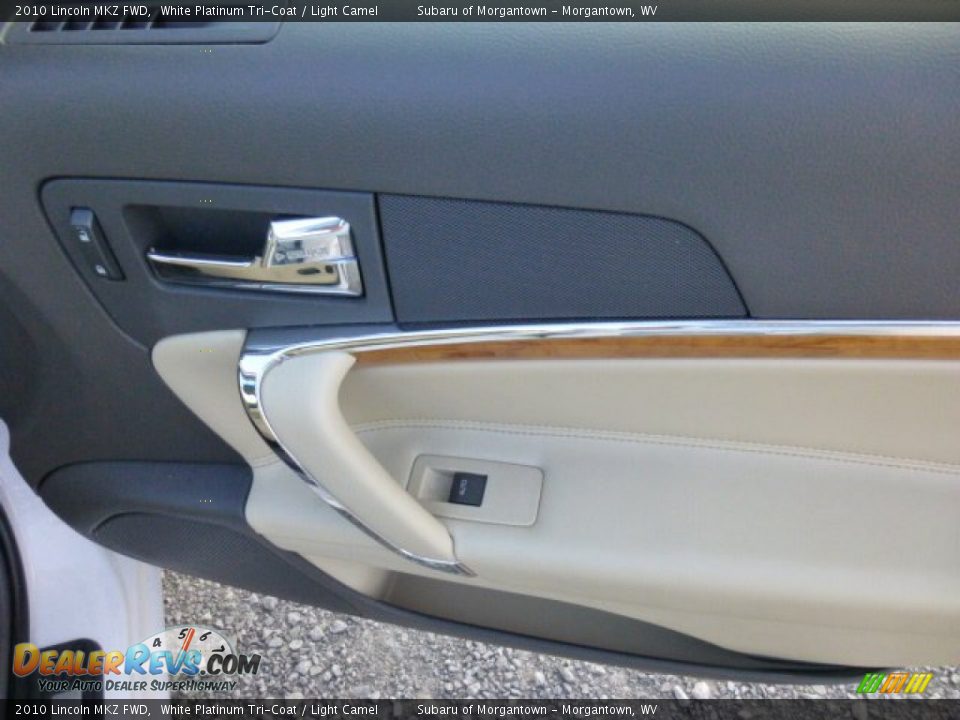 2010 Lincoln MKZ FWD White Platinum Tri-Coat / Light Camel Photo #14