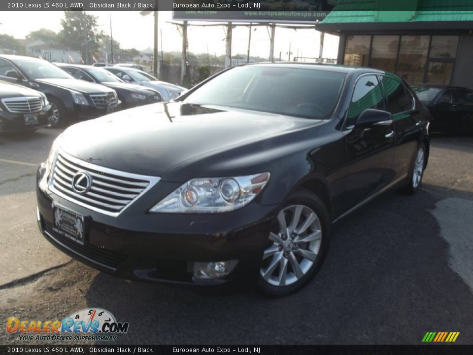 2010 Lexus LS 460 L AWD Obsidian Black / Black Photo #1