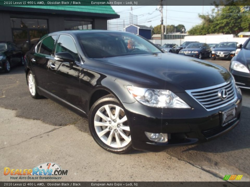 2010 Lexus LS 460 L AWD Obsidian Black / Black Photo #2
