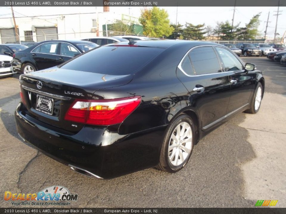 2010 Lexus LS 460 L AWD Obsidian Black / Black Photo #3