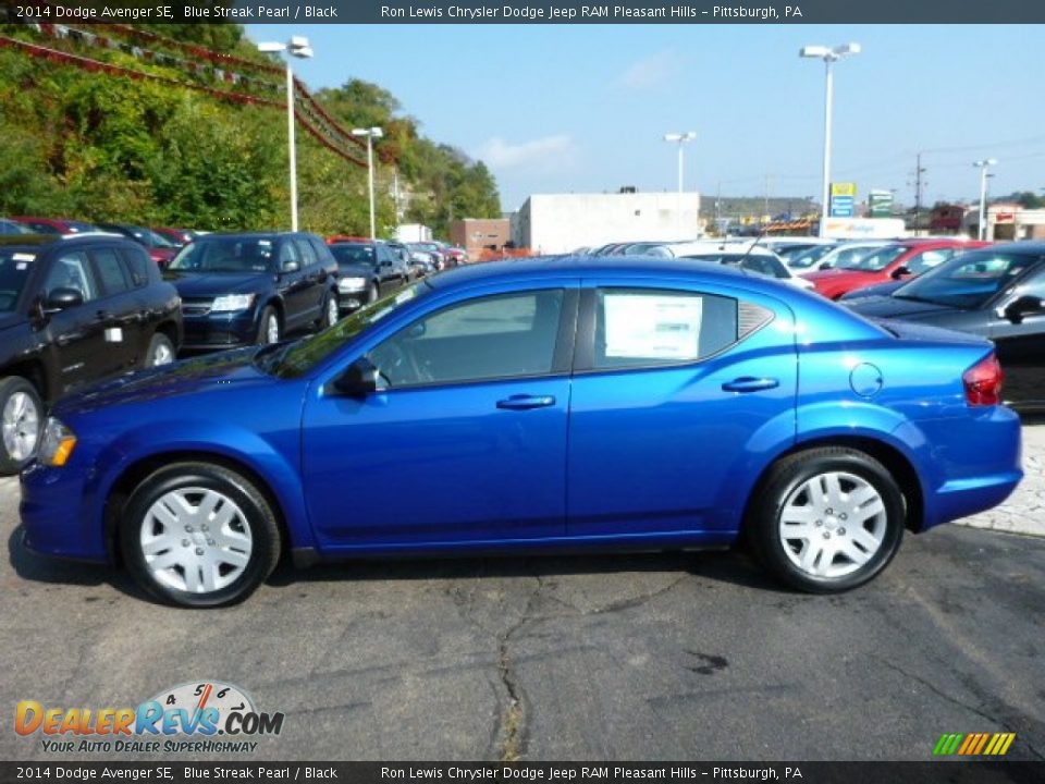 2014 Dodge Avenger SE Blue Streak Pearl / Black Photo #2
