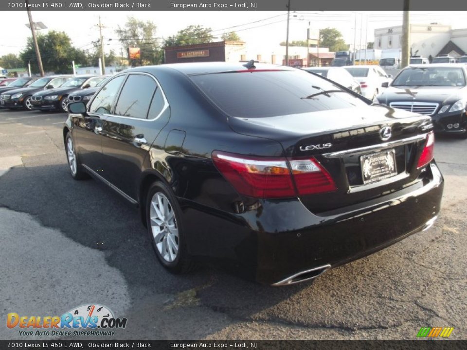 2010 Lexus LS 460 L AWD Obsidian Black / Black Photo #4