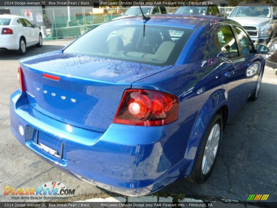 2014 Dodge Avenger SE Blue Streak Pearl / Black Photo #5