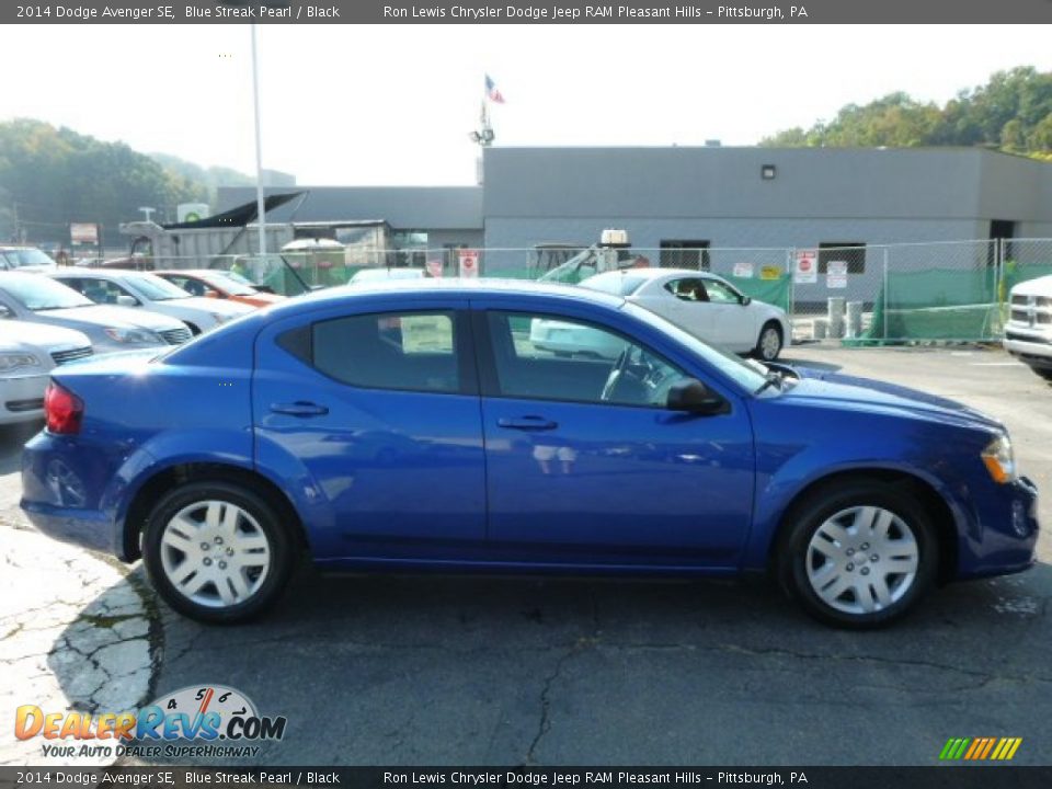 2014 Dodge Avenger SE Blue Streak Pearl / Black Photo #6