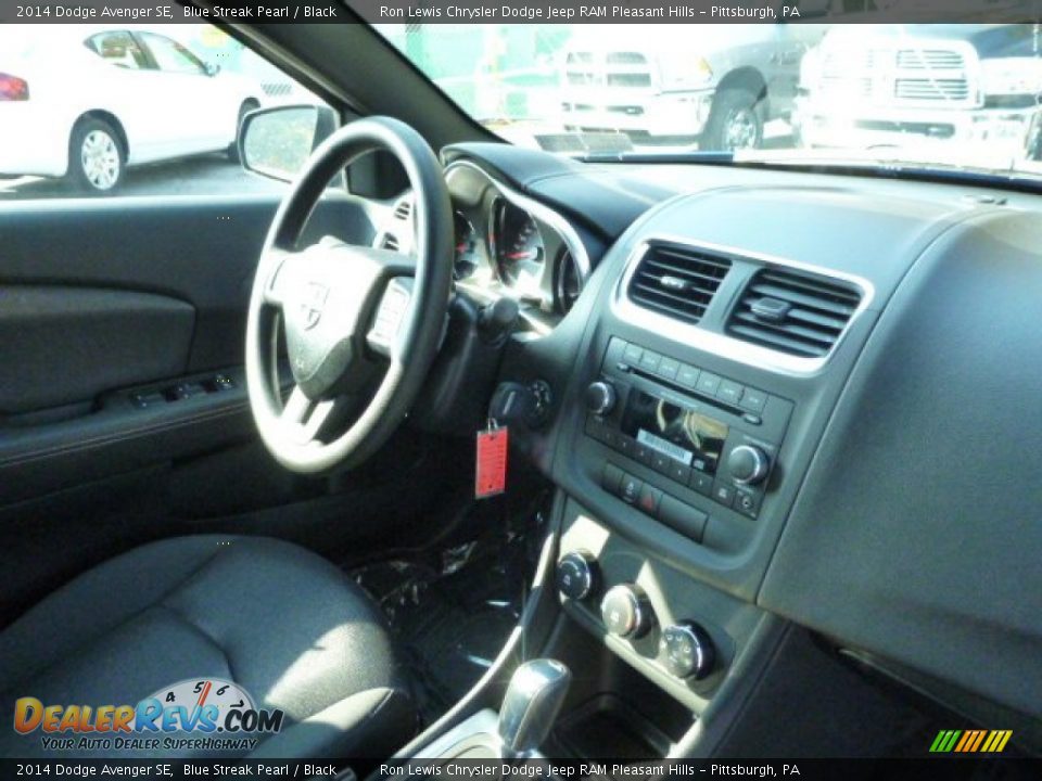2014 Dodge Avenger SE Blue Streak Pearl / Black Photo #7