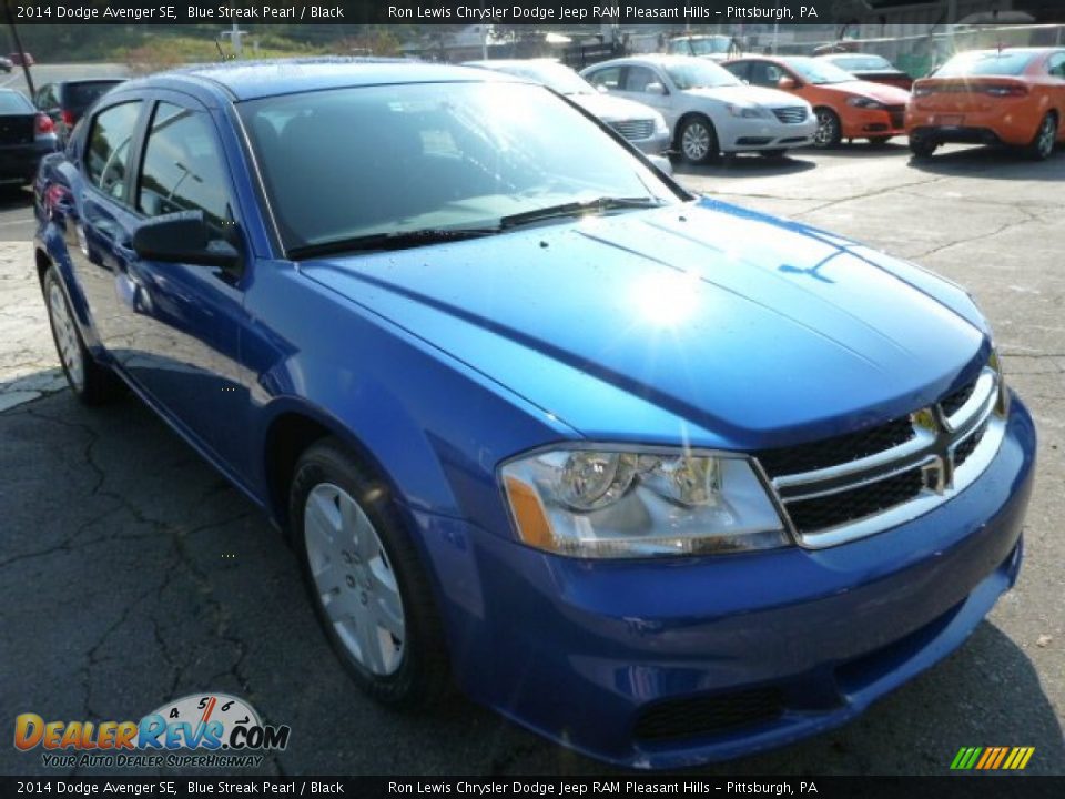 2014 Dodge Avenger SE Blue Streak Pearl / Black Photo #9