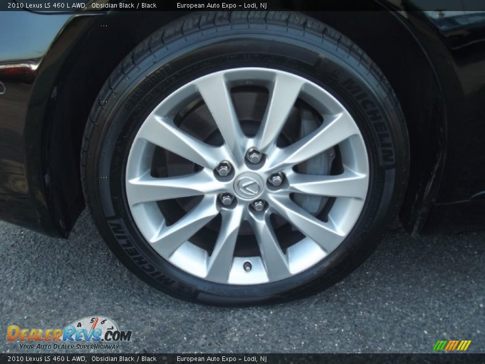 2010 Lexus LS 460 L AWD Obsidian Black / Black Photo #17