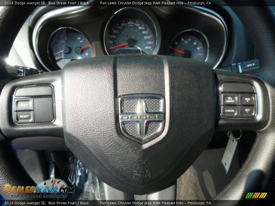 2014 Dodge Avenger SE Blue Streak Pearl / Black Photo #18