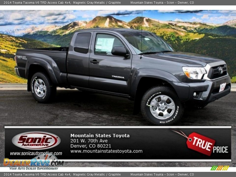 2014 Toyota Tacoma V6 TRD Access Cab 4x4 Magnetic Gray Metallic / Graphite Photo #1