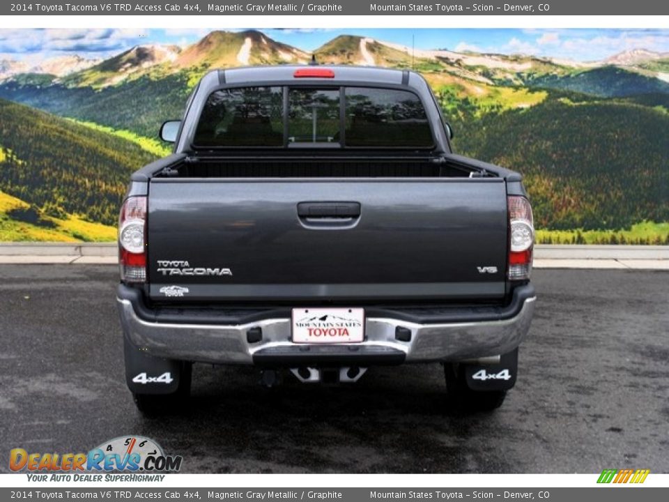 2014 Toyota Tacoma V6 TRD Access Cab 4x4 Magnetic Gray Metallic / Graphite Photo #4