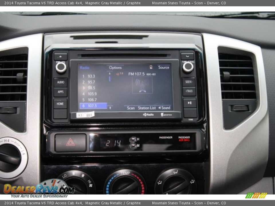 Controls of 2014 Toyota Tacoma V6 TRD Access Cab 4x4 Photo #6