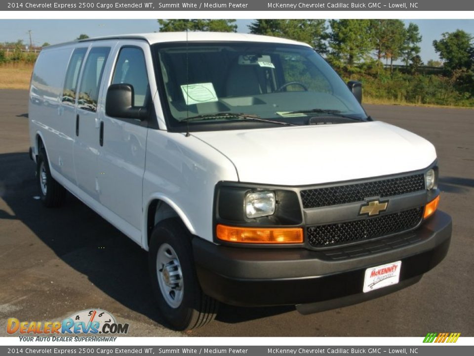2014 Chevrolet Express 2500 Cargo Extended WT Summit White / Medium Pewter Photo #1