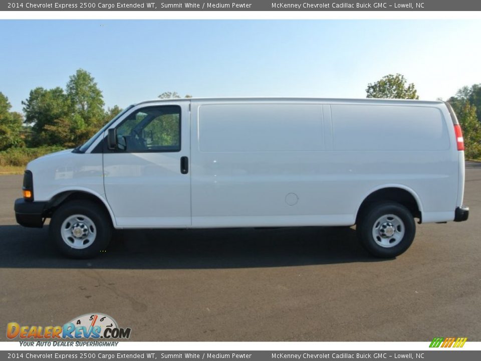 2014 Chevrolet Express 2500 Cargo Extended WT Summit White / Medium Pewter Photo #3