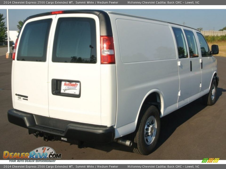 2014 Chevrolet Express 2500 Cargo Extended WT Summit White / Medium Pewter Photo #5