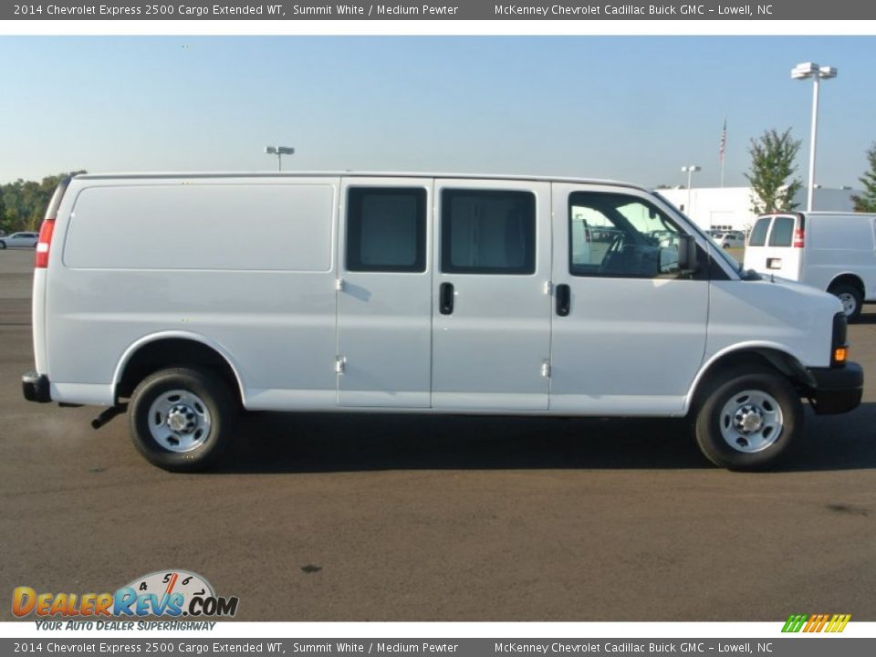 2014 Chevrolet Express 2500 Cargo Extended WT Summit White / Medium Pewter Photo #6