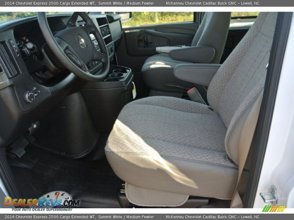 2014 Chevrolet Express 2500 Cargo Extended WT Summit White / Medium Pewter Photo #8