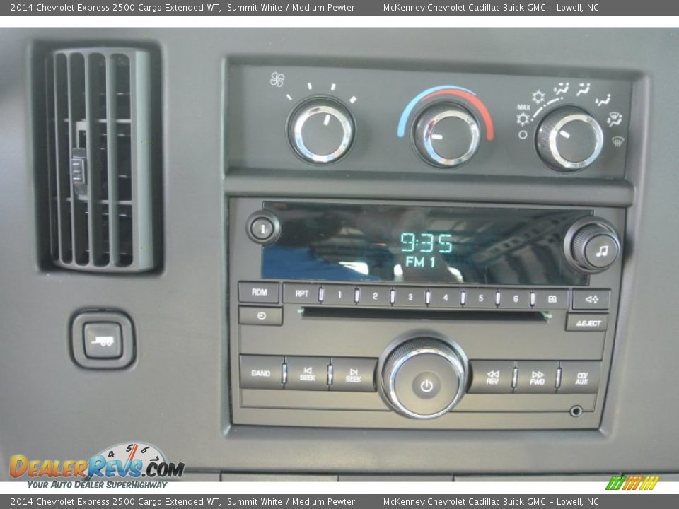 2014 Chevrolet Express 2500 Cargo Extended WT Summit White / Medium Pewter Photo #12