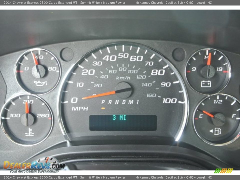 2014 Chevrolet Express 2500 Cargo Extended WT Summit White / Medium Pewter Photo #15