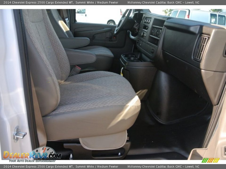 2014 Chevrolet Express 2500 Cargo Extended WT Summit White / Medium Pewter Photo #19