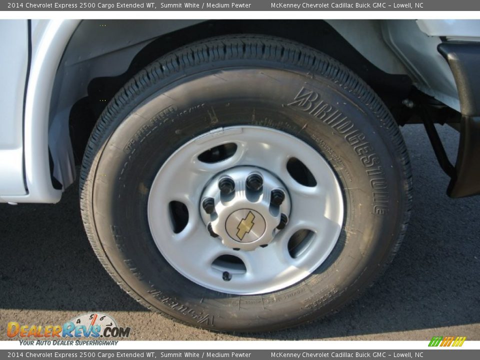 2014 Chevrolet Express 2500 Cargo Extended WT Summit White / Medium Pewter Photo #22