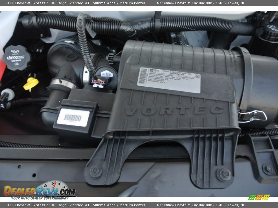 2014 Chevrolet Express 2500 Cargo Extended WT Summit White / Medium Pewter Photo #23