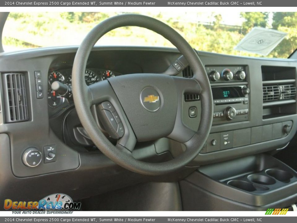 2014 Chevrolet Express 2500 Cargo Extended WT Summit White / Medium Pewter Photo #24