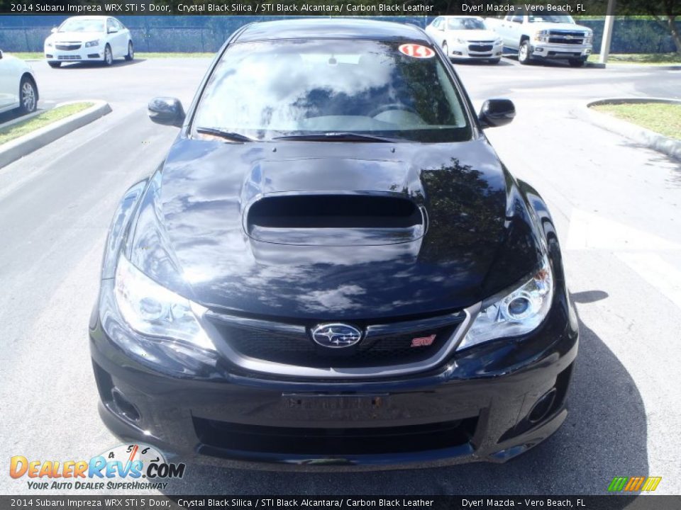 2014 Subaru Impreza WRX STi 5 Door Crystal Black Silica / STI Black Alcantara/ Carbon Black Leather Photo #2