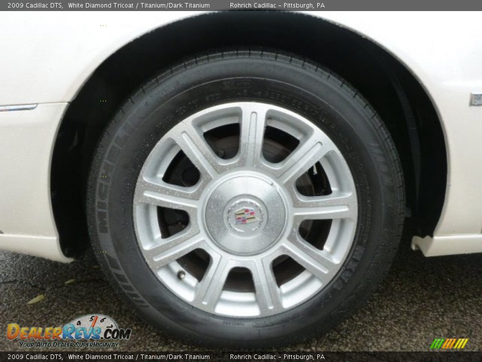 2009 Cadillac DTS White Diamond Tricoat / Titanium/Dark Titanium Photo #8
