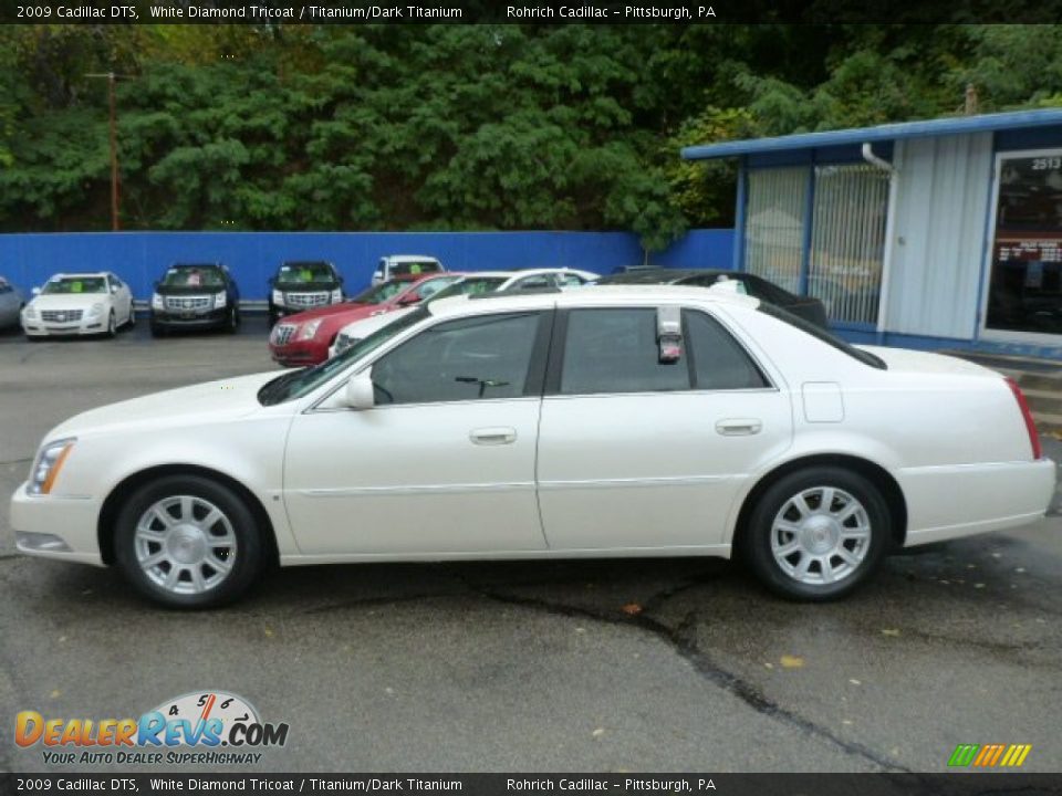 2009 Cadillac DTS White Diamond Tricoat / Titanium/Dark Titanium Photo #10