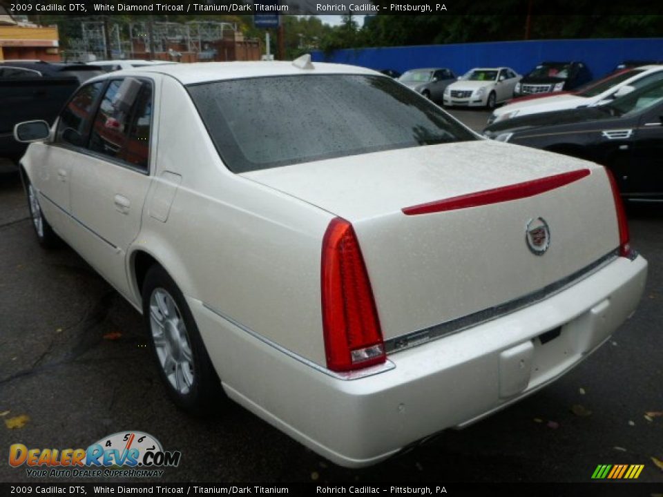 2009 Cadillac DTS White Diamond Tricoat / Titanium/Dark Titanium Photo #11