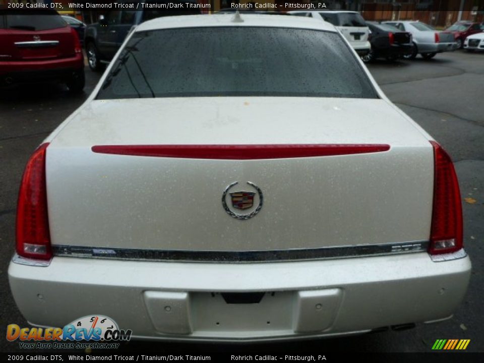 2009 Cadillac DTS White Diamond Tricoat / Titanium/Dark Titanium Photo #12