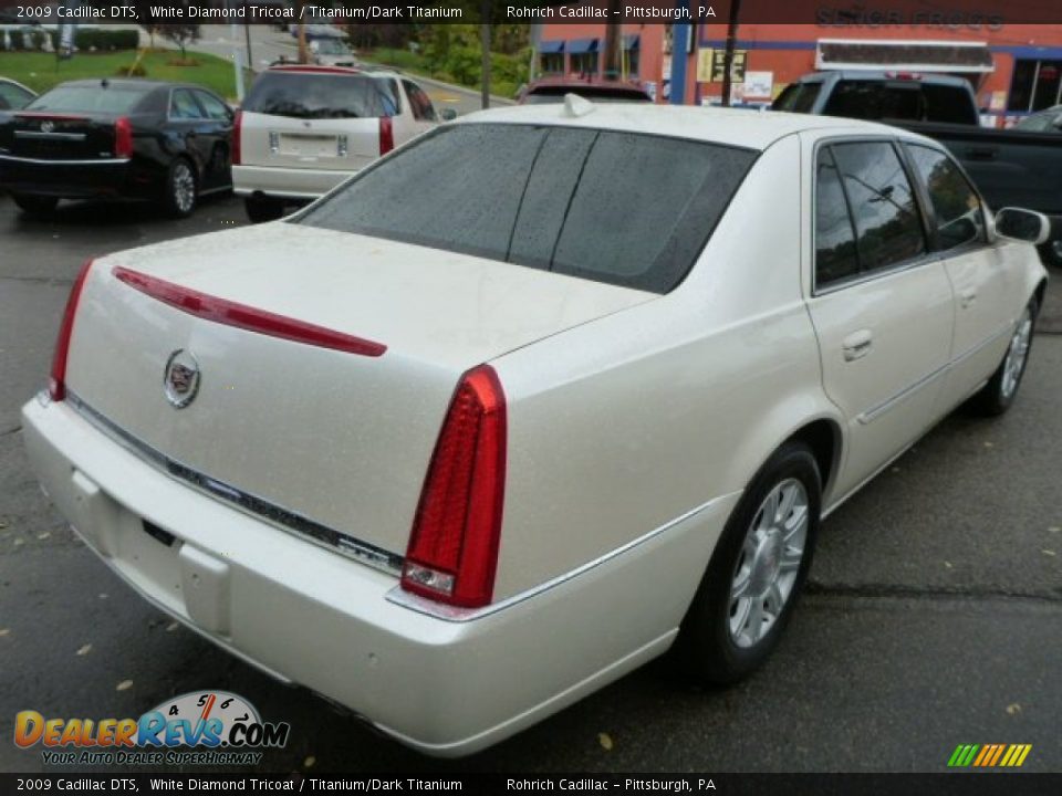 2009 Cadillac DTS White Diamond Tricoat / Titanium/Dark Titanium Photo #13