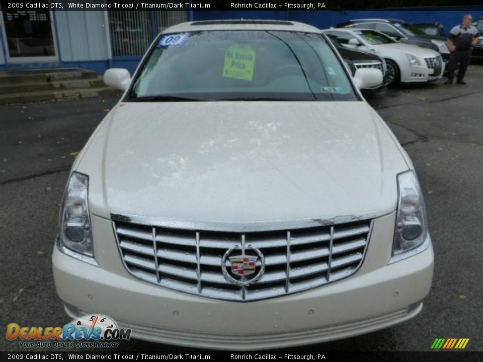 2009 Cadillac DTS White Diamond Tricoat / Titanium/Dark Titanium Photo #15