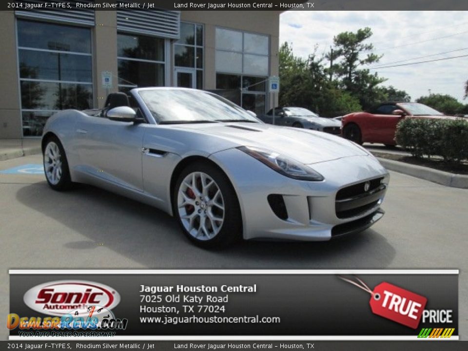 2014 Jaguar F-TYPE S Rhodium Silver Metallic / Jet Photo #1