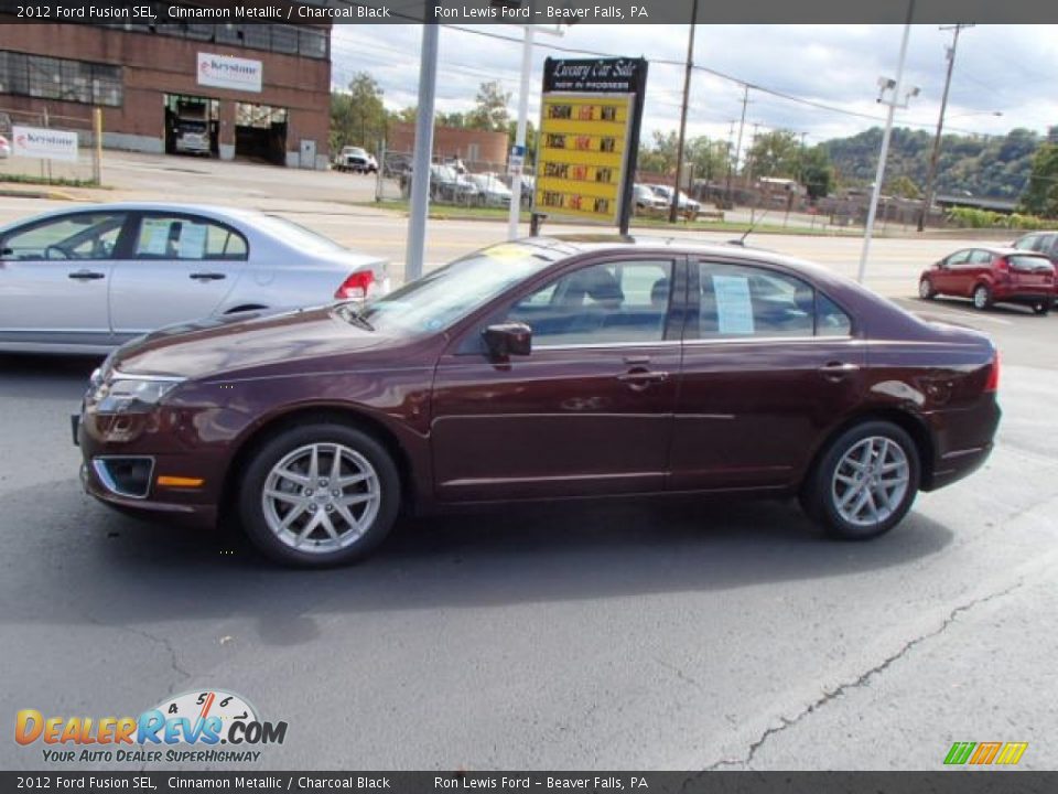 2012 Ford Fusion SEL Cinnamon Metallic / Charcoal Black Photo #5