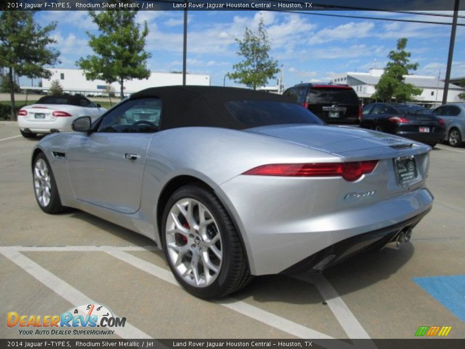 2014 Jaguar F-TYPE S Rhodium Silver Metallic / Jet Photo #5