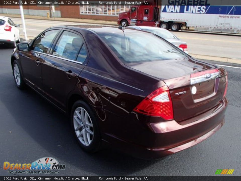2012 Ford Fusion SEL Cinnamon Metallic / Charcoal Black Photo #6