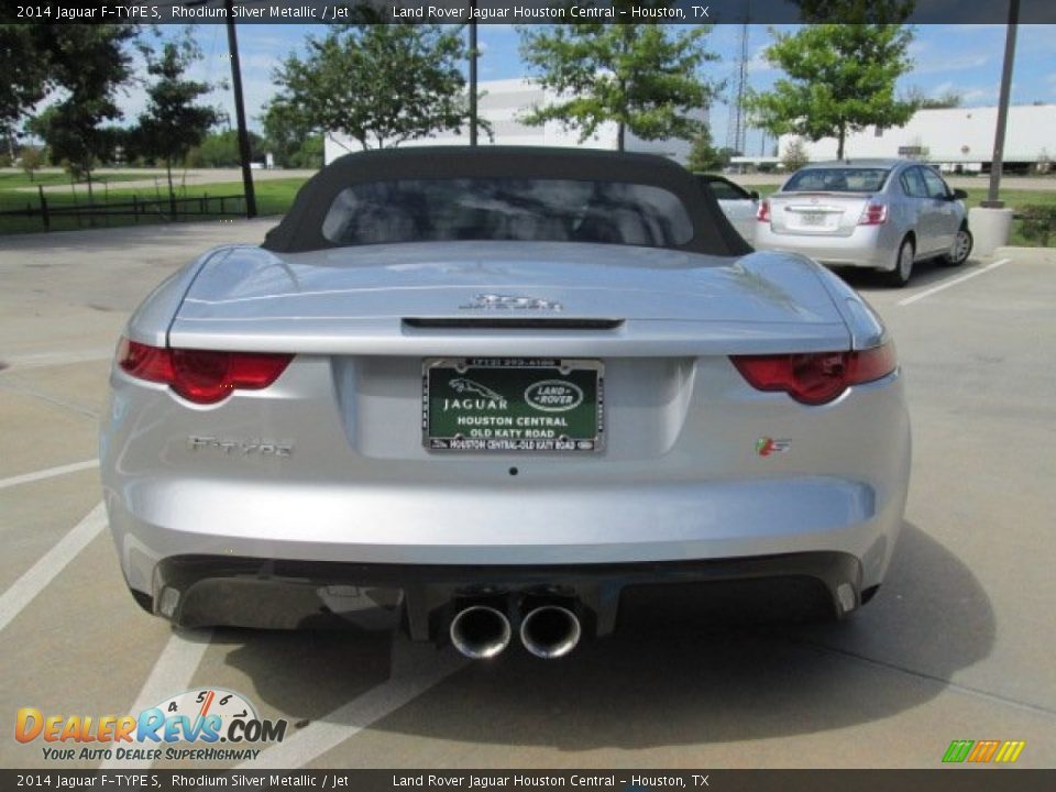 2014 Jaguar F-TYPE S Rhodium Silver Metallic / Jet Photo #6